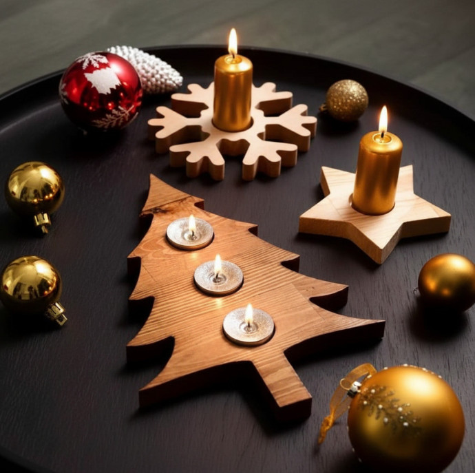 Мастер-класс Новогодние предметы декора из дерева в Москве
