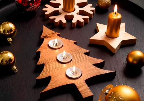 Мастер-класс Новогодние предметы декора из дерева в Москве