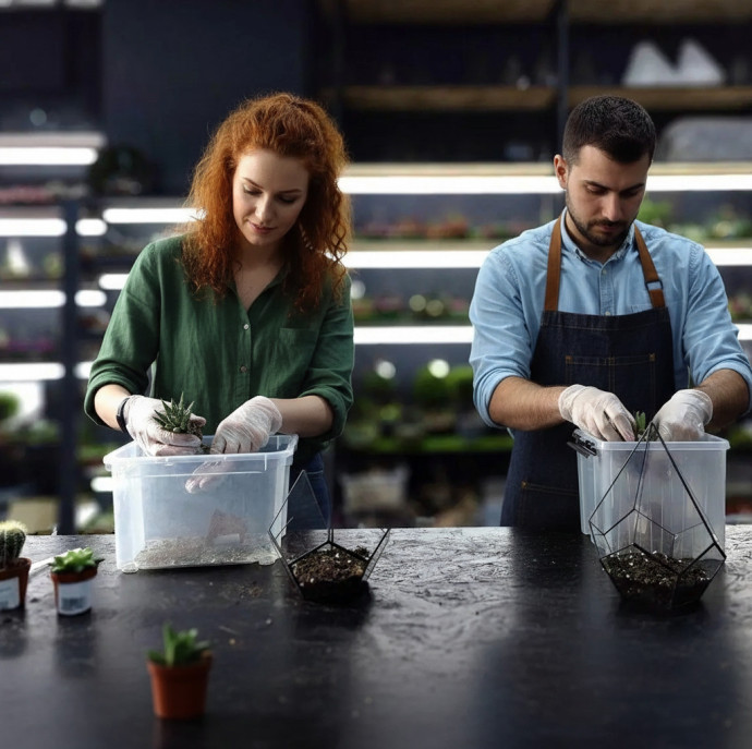 Мастер класс Флорариум в Москве