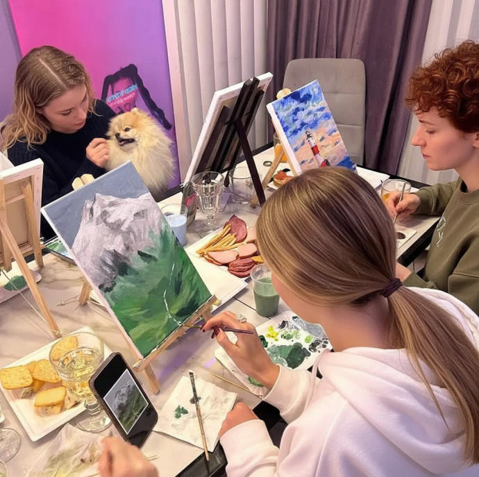 Мастер-класс по рисованию (масло, акрил) в Москве