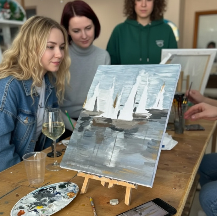 Мастер-класс по рисованию (масло, акрил) в Москве