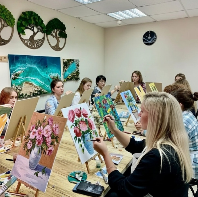 Мастер-класс по рисованию (масло, акрил) в Москве