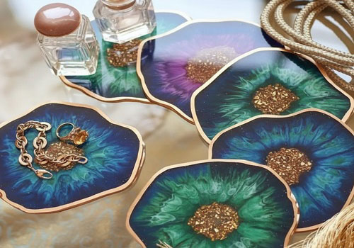 Мастер-класс подстаканники и сырные тарелки из эпоксидной смолы в Москве