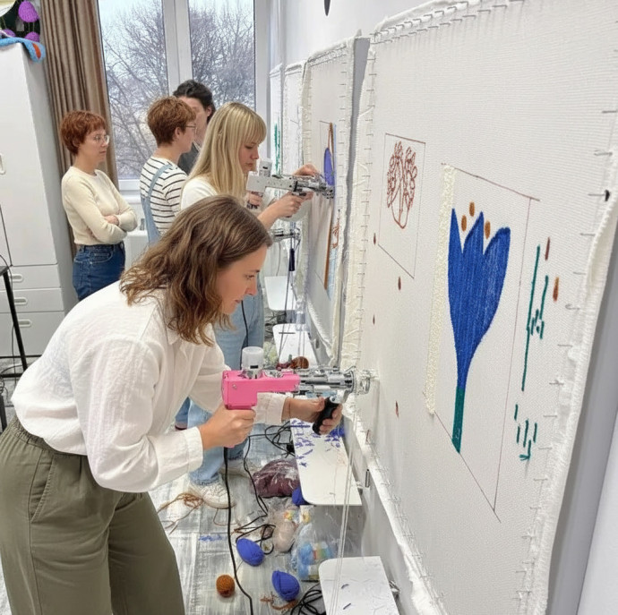 Мастер-класс по тафтингу в Москве