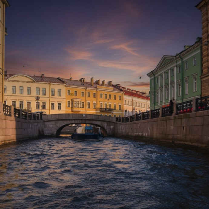 Экскурсия по рекам и каналам на теплоходе в Санкт-Петербурге