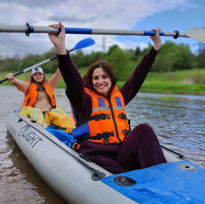 Сплав по реке на байдарке в Москве