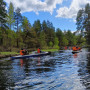 Сплав по реке на байдарке в Москве