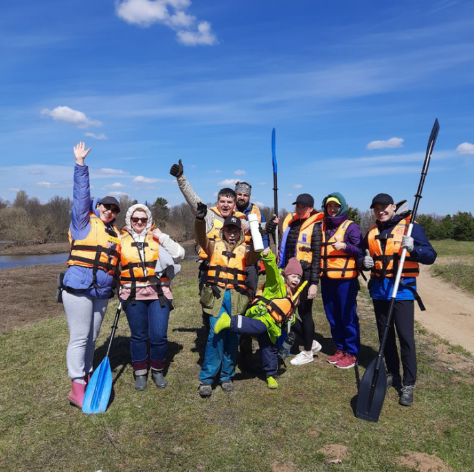 Сплав по реке на байдарке в Москве