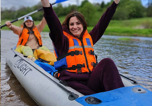 Сплав по реке на байдарке в Москве