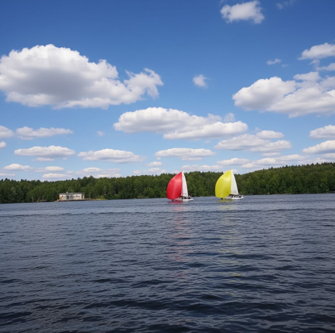 Прогулка на парусной яхте в Москве
