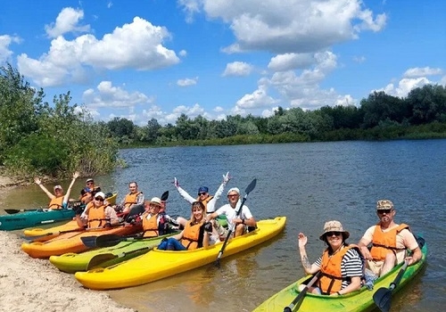 Сплав на байдарках в Раздорской - вокруг острова Поречный в Москве
