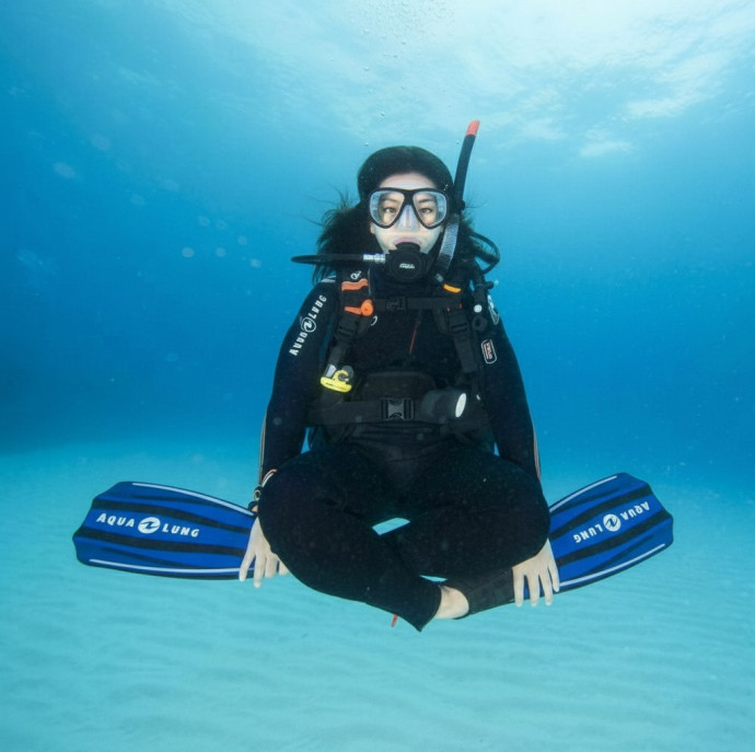 Пробное погружение с аквалангом в Москве