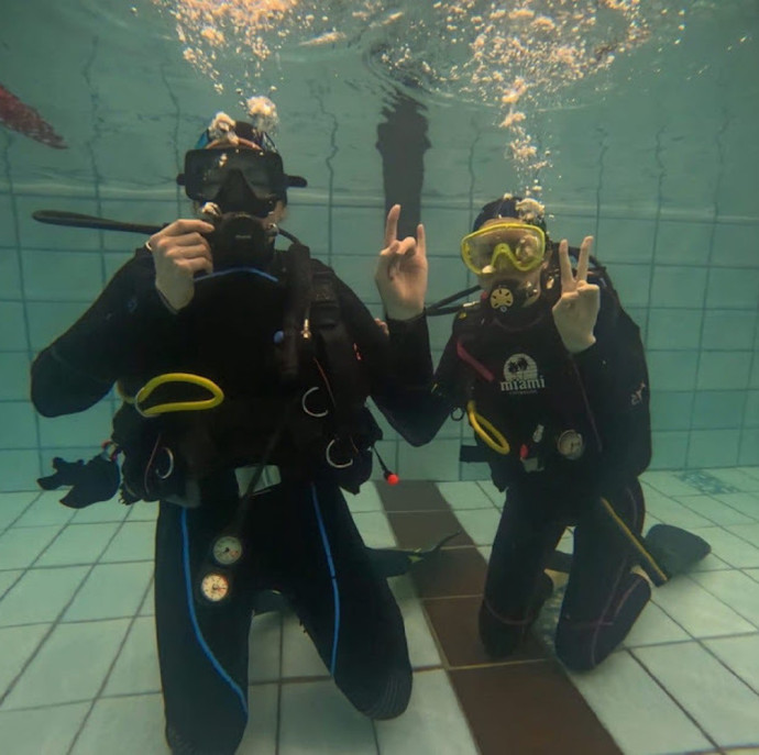 Пробное погружение с аквалангом в Москве