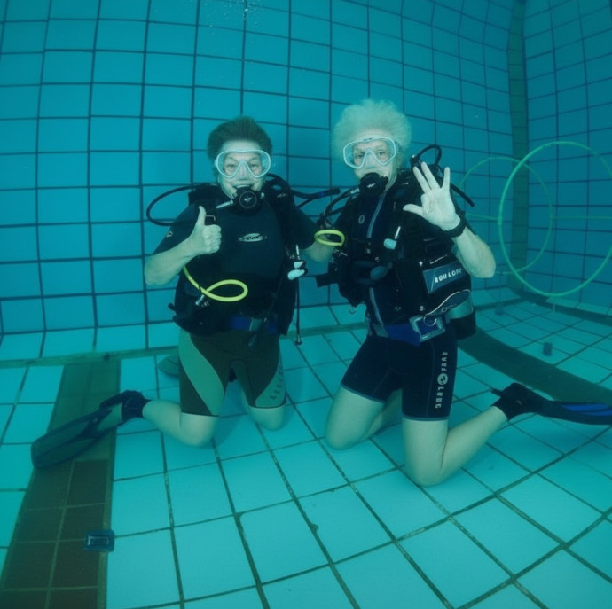 Пробное погружение с аквалангом в Москве
