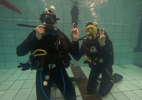 Пробное погружение с аквалангом в Москве