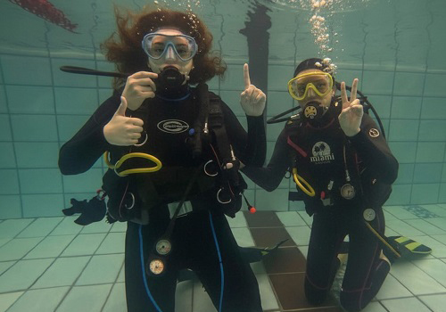 Пробное погружение с аквалангом в Москве