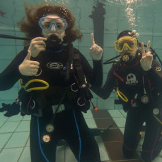 Пробное погружение с аквалангом в Москве