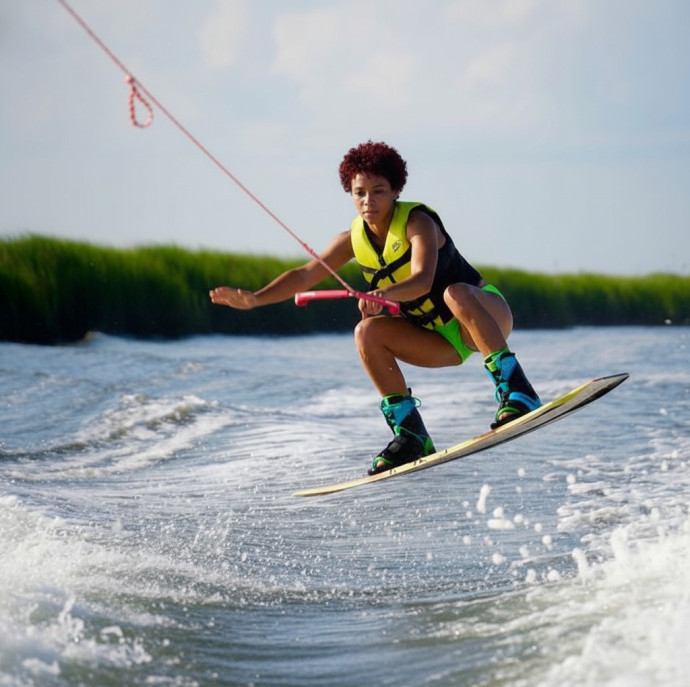Прогулка на катере с катанием на вейкборде и САП борде в Москве