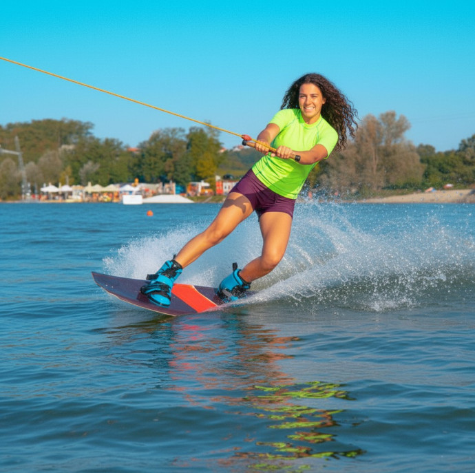 Прогулка на катере с катанием на вейкборде и САП борде в Москве
