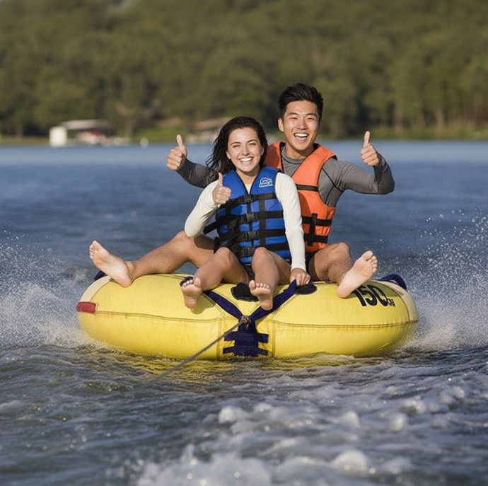 Катание на ватрушке в Москве