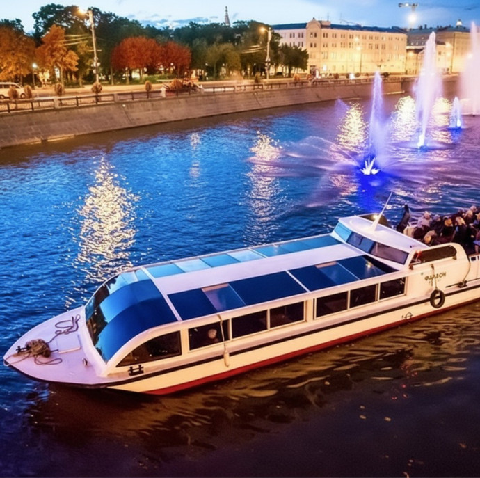 Речная прогулка на теплоходе в Москве
