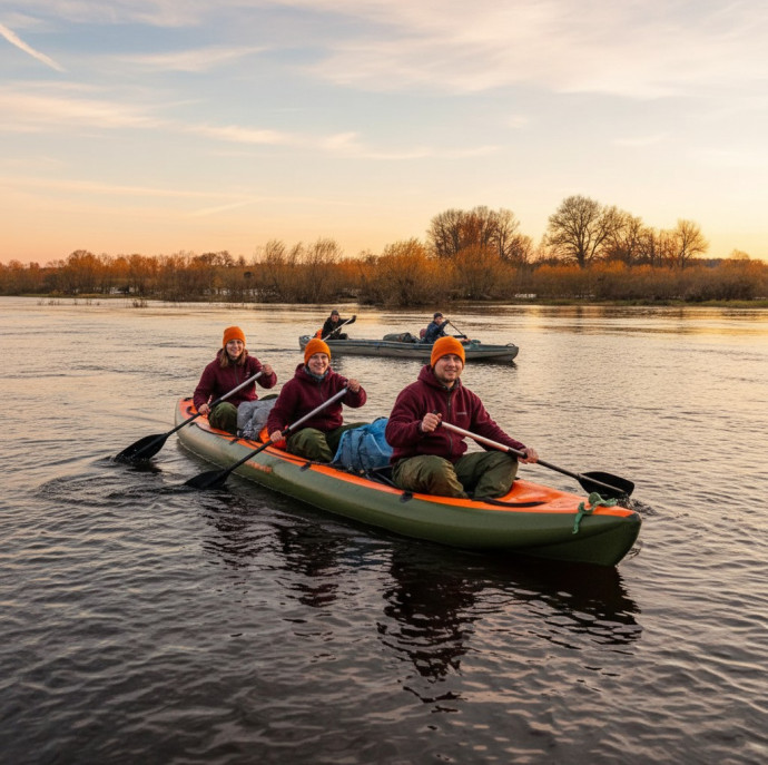 Сплав по реке на байдарке 2-х дневный маршрут в Москве