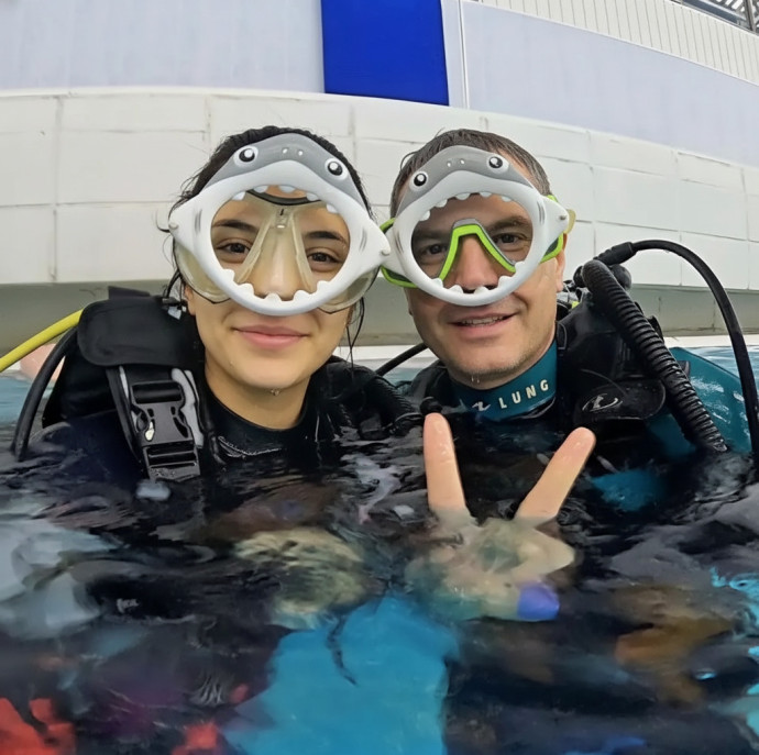 Дайвинг погружение в бассейне в Москве