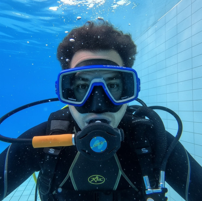 Дайвинг погружение в бассейне в Москве