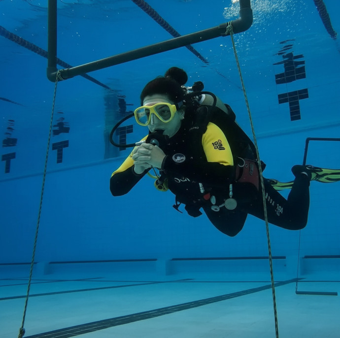 Дайвинг погружение в бассейне в Москве