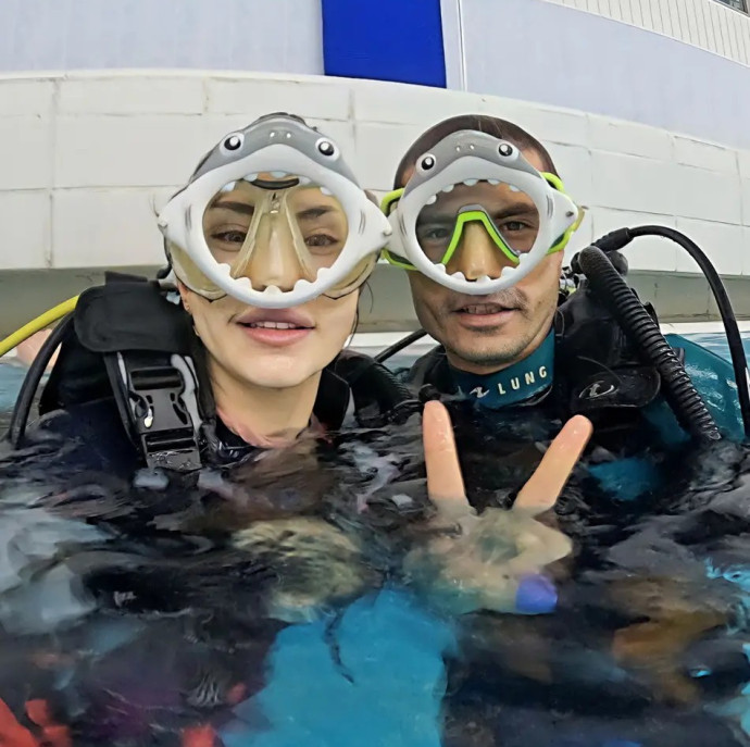 Дайвинг погружение в бассейне в Москве