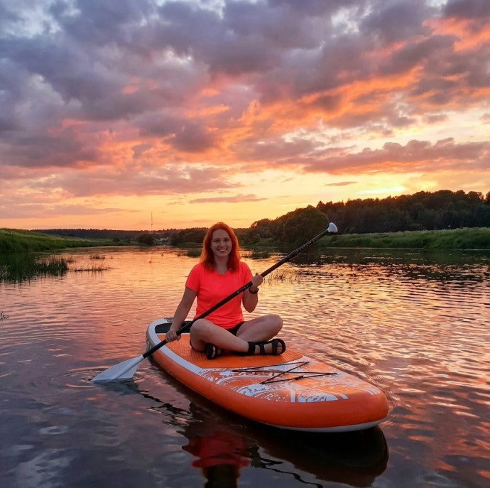 Прогулка на сапборде в Москве