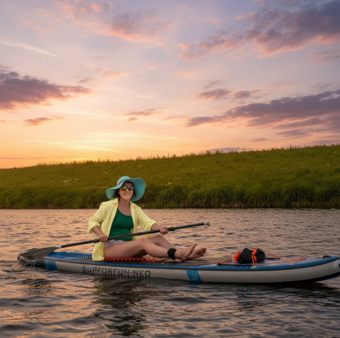 Прогулка на сапборде в Москве