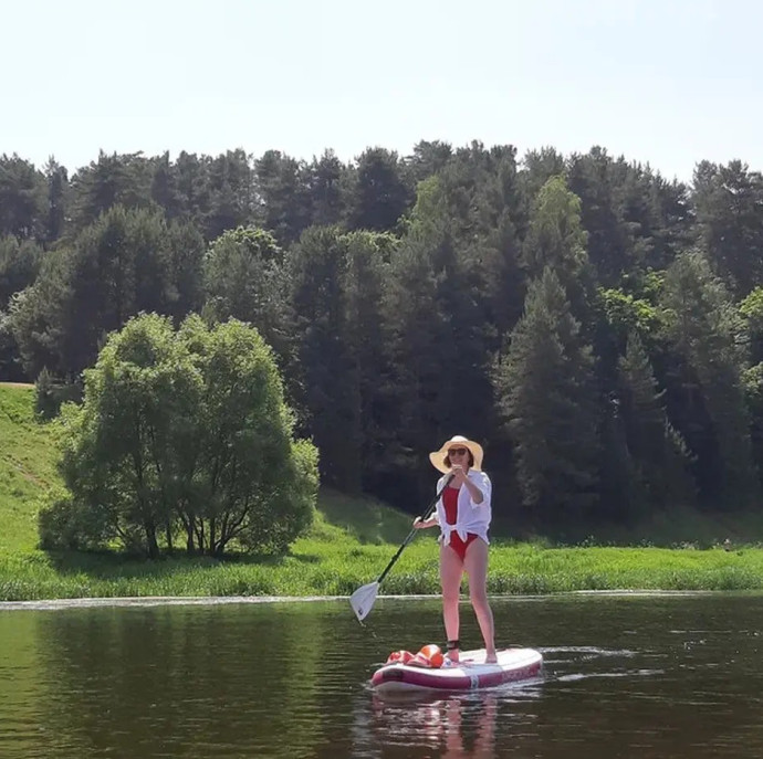 Прогулка на сапборде в Москве