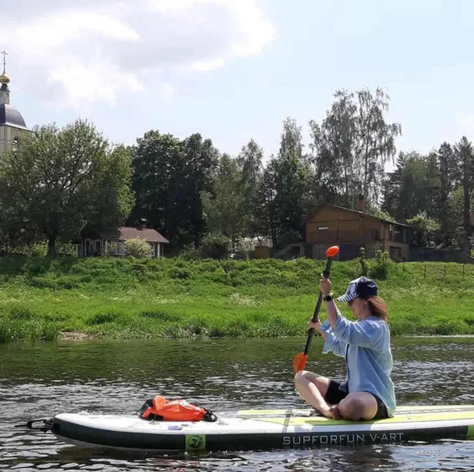 Прогулка на сапборде в Москве