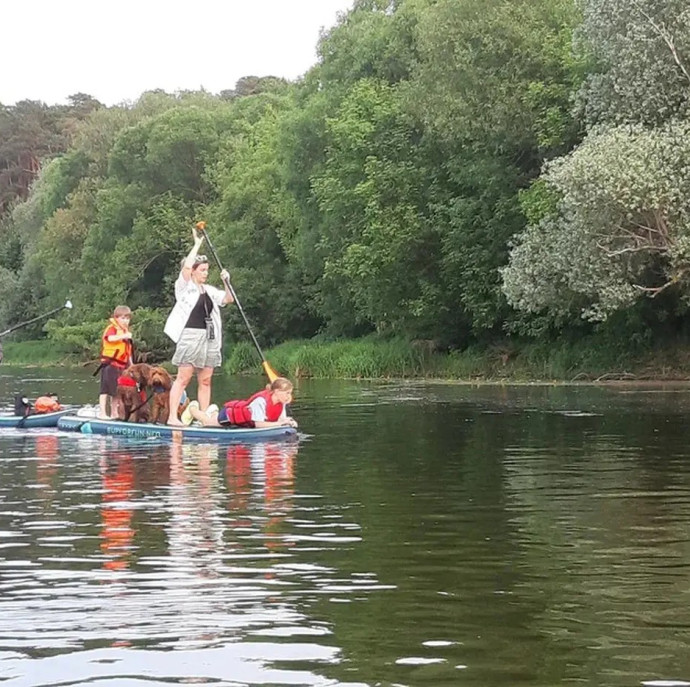 Прогулка на сапборде в Москве