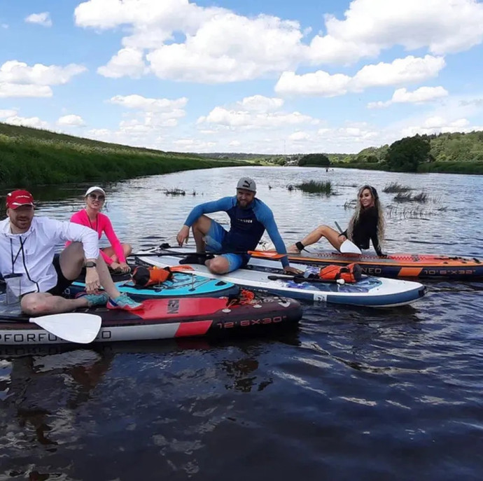 Прогулка на сапборде в Москве