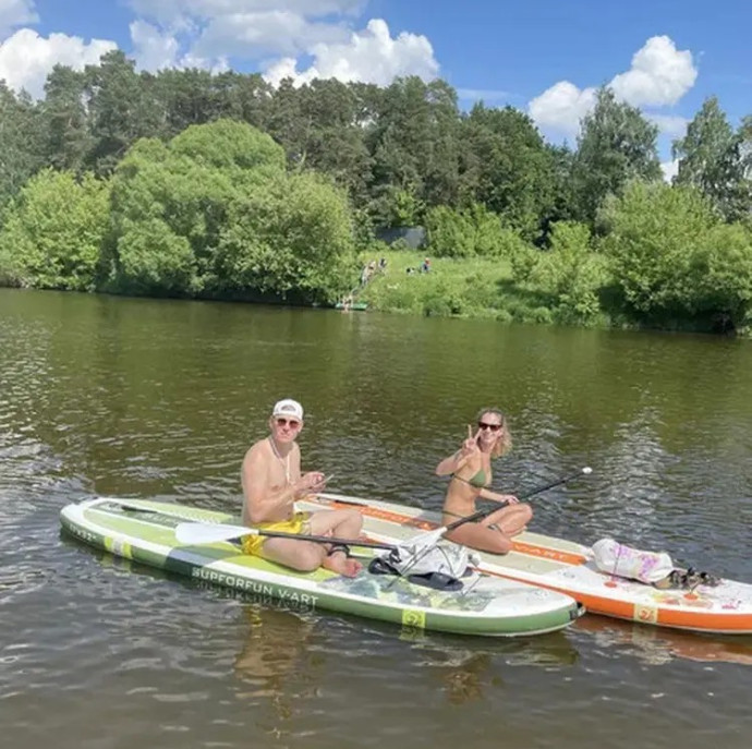 Прогулка на сапборде в Москве