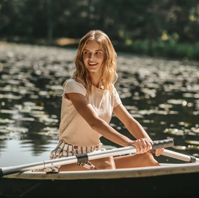 Прогулка на лодке в Москве