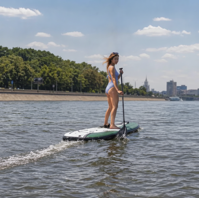 Катание на электро-SUP доске с мотором в Москве