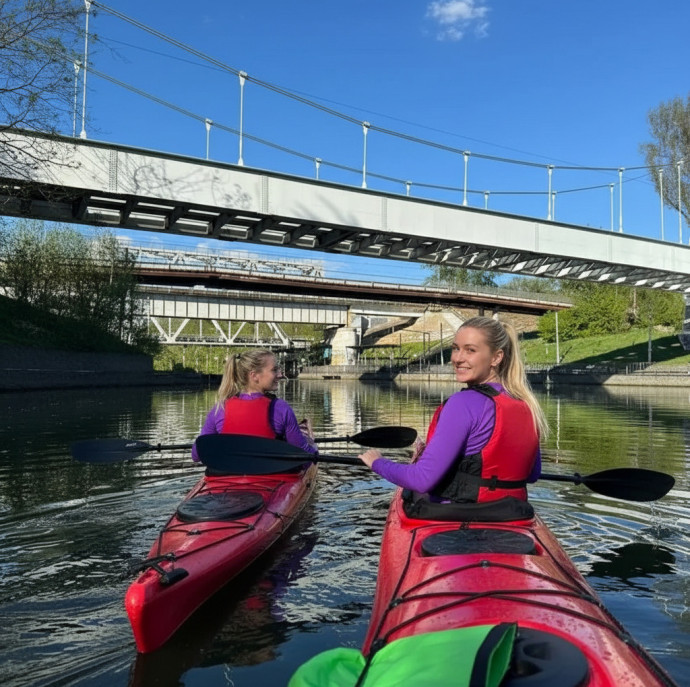 Прогулка на каяках в Москве