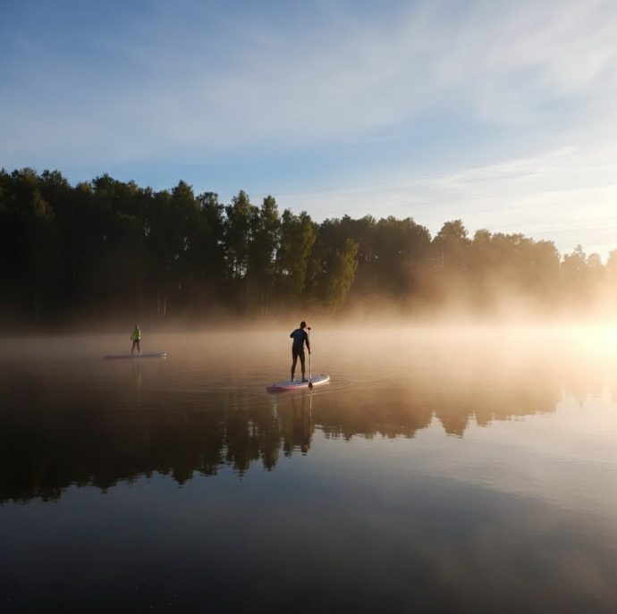 SUP прогулка Рассвет в Москве