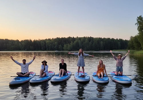 SUP прогулка Рассвет в Москве