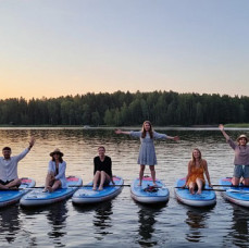 SUP прогулка Рассвет в Москве