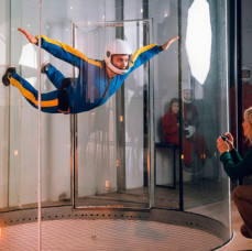Полёт в аэротрубе I-Fly в Москве