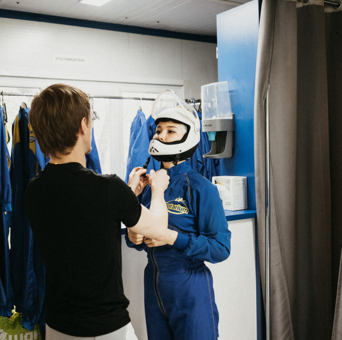 Полет в аэротрубе в Москве