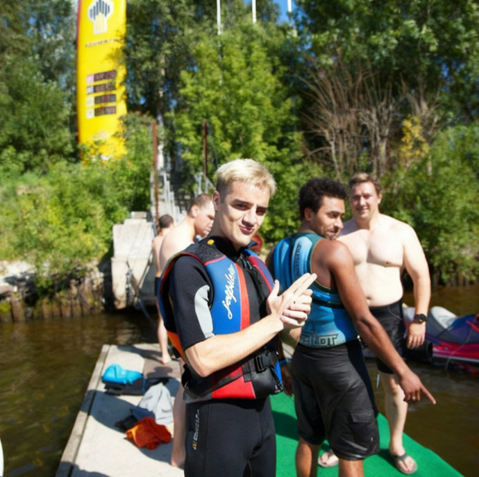 Полет на флайборде в Москве