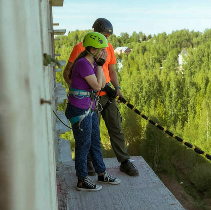 Прыжок с веревкой в Москве