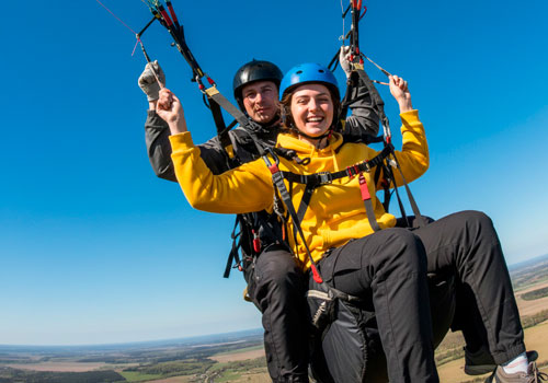 Полет на параплане в Москве