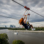 Спуск по стальному канату Zipline в Москве