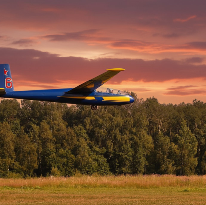 Полёт на планере Blanic L13 в Москве